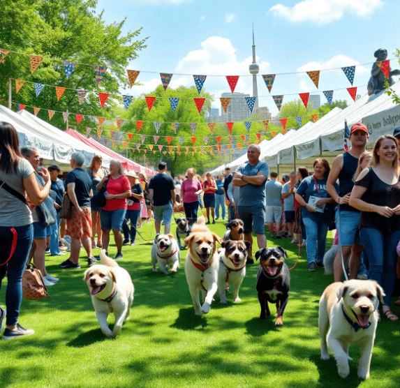 dog and puppy social and adventure group
